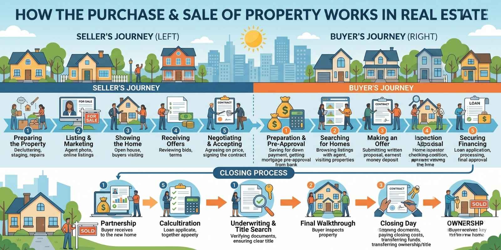 How the Purchase and Sale of Property Works in Real Estate