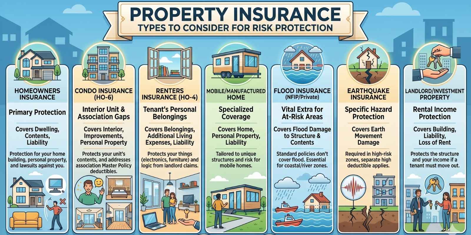 Property Insurance Types to Consider for Risk Protection