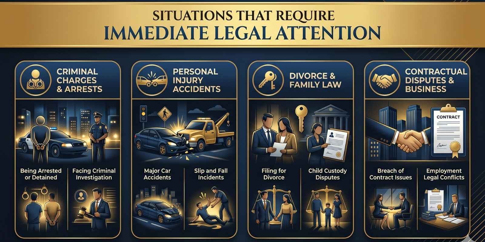 Situations That Require Immediate Legal Attention